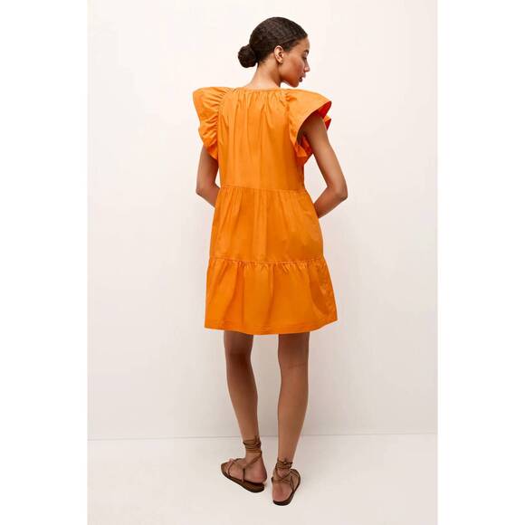 NEW MARIE OLIVER kara dress in tangerine - Picture 3 of 5